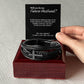 To My Future Husband - "Next Step With Me" Jewelry Gift Bracelet and Message Card The