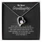 Granddaughter Gold Heart Necklace - "My Dear Granddaughter" from Grandma or Grandpa
