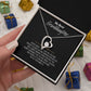 Granddaughter Gold Heart Necklace - "My Dear Granddaughter" from Grandma or Grandpa