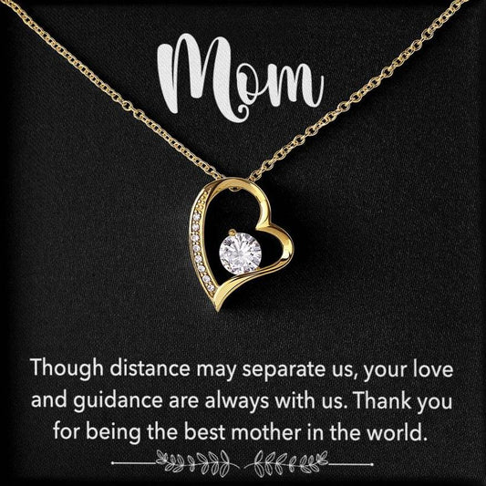 Para mi mamá - la mejor madre del mundo Set de regalo Corazón de amor Oro 18K